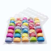 Custom food grade  PET  Clear  Macaron Blister Clamshell Packaging