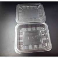 rectangular transparent plastic packaging box with large capacity of mutton slices