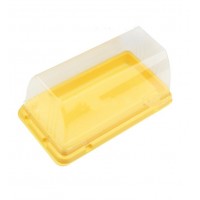 Superior quality rectangular transparent  plastic material cake box food container