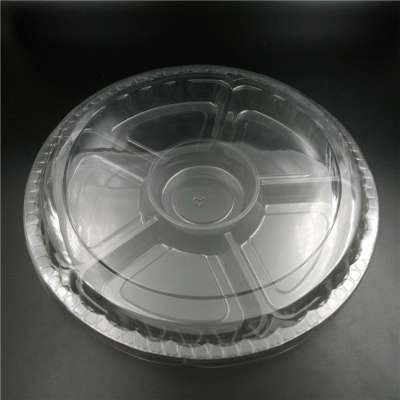 Professional thermoforming process type disposable plastic box with a lid